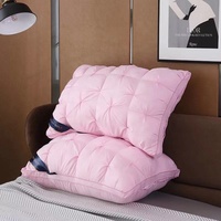 Vente en gros personnalisée oreillers blancs d'hôtel oreiller de couchage hôtel cinq étoiles oreiller de velours de plume de torsion