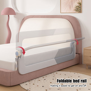 Rào chắn bảo vệ giường trẻ em, gấp gọn, tiện dụng khi đi du lịch, dành cho trẻ sơ sinh và trẻ nhỏ - Product Image 3