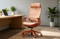 Chaise de bureau exécutive moderne à dossier moyen avec appui-tête réglable, accoudoirs, soutien lombaire ergonomique, mousse PU, pivotant à 360°, confort toute la journée