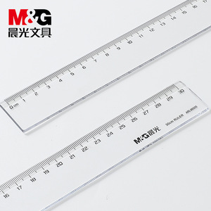 M&G Ruler 30cm Transparent Plastic Office Student Measuring Tool ARL96005 - Product Image 1
