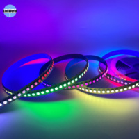 WS2815 Bande LED 12V Adressable Bande LED flexible Individuellement 30 60 144Pixels Point d'arrêt Reprise Couleur de rêve Lumière LED RGBIC
