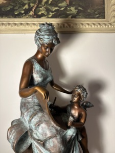 Escultura de Bronce de Postura de <span class=keywords><strong>Yoga</strong></span> Estilo Europeo, Adorno de Arte Moderno, Adecuado para Decoración y Exhibición en Estudio o Sala de Estar - Product Image 4