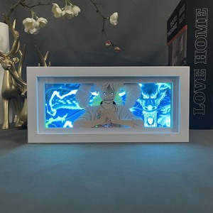 160 diseños remoto una pieza Nice Gear 5 <span class=keywords><strong>Luffy</strong></span> 3D papel tallado lámpara LED Anime caja de luz al aire libre Cosplay serie artesanía - Product Image 3