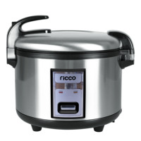 Cuisinière à riz électrique commerciale 10L-25L, boîtier en acier inoxydable, revêtement antiadhésif, cuve intérieure, usage domestique, classe énergétique