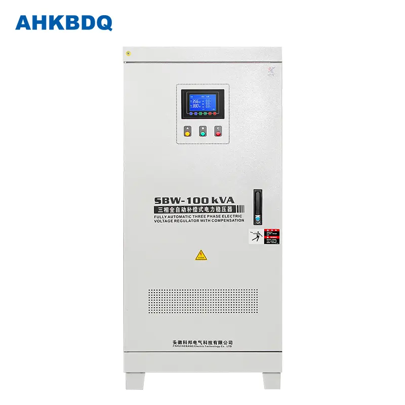 Ahkbdq Elektrische Spanning Ac Servo Stabilisator Spanningsregelaar 220V/380V 400V Sbw 100kva 250kva 300kva 400kva 500kva