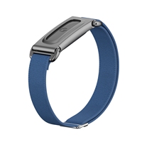Bracelet de montre en nylon élastique avec cadre métallique et étui de protection pour Fitbit Air, bracelet de remplacement tissé extensible