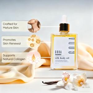 Aceite Corporal de Seda <span class=keywords><strong>GODA</strong></span> con Feromonas y Fragancia de Aceites Esenciales, Diseñado para Piel Madura, Promueve la Renovación Cutánea, Reduce las Imperfecciones, Cuidado Corporal - Product Image 4