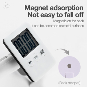 Chronomètre de cuisine numérique LCD magnétique à compte à rebours pour l'étude de la cuisine Exercice alimenté par batterie Ab Roller Workouts Common - Product Image 4