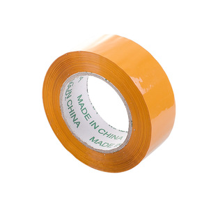 Cinta adhesiva amarilla de 150 m de largo, cinta de embalaje adhesiva ancha para embalaje exprés, sin residuos, fácil de rasgar - Product Image 3