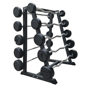 Equipo de Gimnasio Comercial, Juego de Pesas Fijas de 20 lb, 30 lb, 40 lb, 50 lb, 60 lb con Soporte de Almacenamiento, Soporte para Máquinas de Pesas - Product Image 1