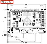 Machine de contrôle industrielle automatique, ordinateur embarqué industriel RK3288-M, système Android/LINLUX, carte mère à 8 couches