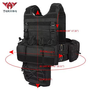 Yakeda khusus latihan operasi Colete Tatico Chalecos tacmanik perlindungan penuh taktis rompi piring pembawa kantong - Product Image 2