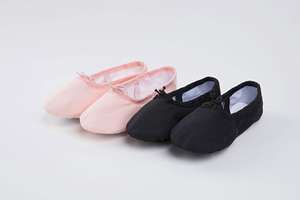 E5014 Grosir Murah Kualitas Tinggi Sepatu Latihan Balet Anak Perempuan Penari Kanvas Balita - Product Image 4