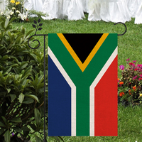 Material de lino de alta calidad, Bandera de jardín Sudafricana para exteriores, 12*18 pulgadas, varios estilos para la industria automotriz y de seguros