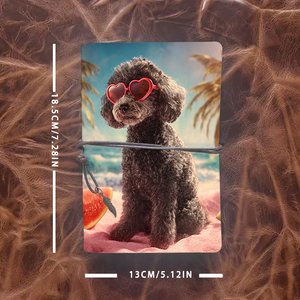 Quyến rũ Ins phong cách PU đẹp máy tính xách tay phù hợp cho văn phòng DIY và lễ hội dịp với với Poodle hình trái tim sungla - Product Image 4