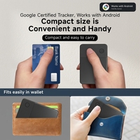 Pelacak Dompet Pintar Ultra Tipis 2.6mm Bersertifikasi MFi dan Google, Sistem Ganda IOS Android, Pelacak Kartu, Pencari Barang, Pelacak Tas
