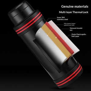 Termo de Acero Inoxidable 304 de Gran Capacidad con Asa Portátil para Coche, Taza Aislada para Hombre, Mantiene Frío, Personalizable para el Hogar - Product Image 3