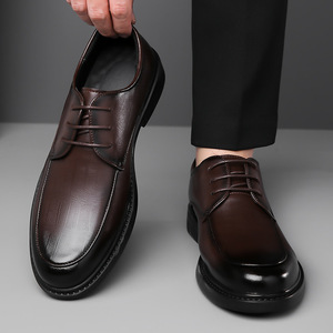 รองเท้าหนังทางการสำหรับผู้ชายสีดำพื้นนุ่มสำหรับใส่ทำงานในออฟฟิศ รองเท้าออกซ์ฟอร์ดสำหรับวัยรุ่นอายุ 18-40 ปี - Product Image 2