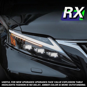 AURON Laser Dual Color 6000K 36W M4 Front High Lumen LED Headlamp for Lexus RX 2009-2011 <b>12V</b> New <b>Plug</b> & Play Retrofit - Product Image 3