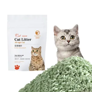 Fabricant d'accessoires pour chats OEM de haute qualité pour animaux de compagnie tofu de maïs litière pour chat sable vente en gros fournisseurs litière pour chat tofu