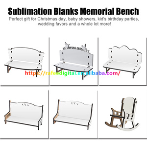 DIY 7 Inch 14 Inch Mini Size MDF Hard Board Miniature Sublimation Blanks Photo Picture Frame <strong>Memorial</strong> <strong>Bench</strong> for Home Decor - Product Image 4