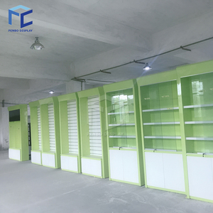 Accessories MDF Cellphone <strong>Wall</strong> <strong>Display</strong> <strong>Cabinet</strong> / Mobile <strong>Display</strong> Shop Decoration Cell Phone Shop Design Showcase - Product Image 2