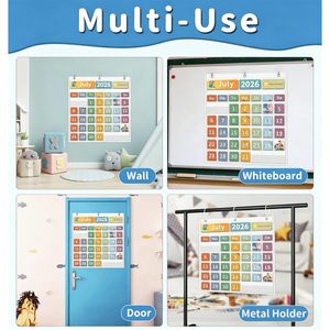 Calendario de bolsillo para el aula, 45 bolsillos, mensual, en blanco, esenciales para el maestro, uso escolar - Product Image 5