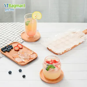 Dùng một lần Poly ice cubes đóng gói túi trong suốt dùng một lần LDPE nhựa ICE CUBE Túi