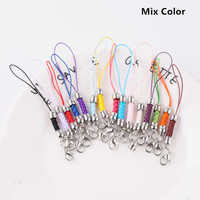 10 pcs/lot porte-clés corde avec anneau de saut lanière Lariat sangle cordon pour bricolage porte-clés pendentif artisanat fabrication de bijoux fournitures