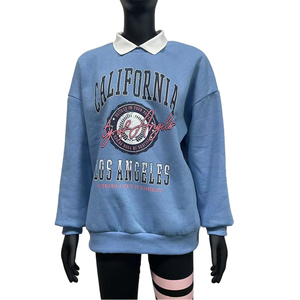Nouveau design personnalisé pour femme : Sweat-shirt décontracté à manches longues, coupe oversize, imprimé lettres tie-dye, coupe-vent et écologique pour l'automne - Product Image 1