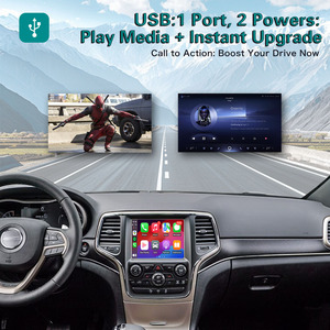 กล่องแอปเปิ้ลไร้สายสำหรับรถจี๊ปรุ่น Cheroke/ Grand Cherokee/เข็มทิศ Uconnect8.4เครื่องเล่นวิทยุในรถ mirlink - Product Image 5