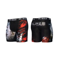Short de compression personnalisé pour hommes, entraînement de fitness MMA extensible, séchage rapide, vêtements de sport légers, vente en gros, impression personnalisée, OEM
