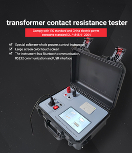 Equipamento de Teste de Resistência de Contato Elétrico Inteligente (Micro Ohm) Padrão IEC 100A/200A Testador de Resistência de Loop - Product Image 3