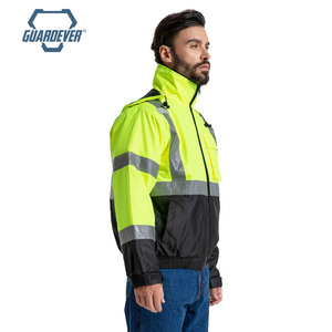سترة عمل عاكسة عالية الوضوح للرجال، مقاومة للماء، مناسبة لمواقع البناء، مبيعات ساخنة - Product Image 4