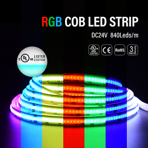 Ultra High Density 840LEDs/m COB RGB LED <b>Strip</b> Light 24V Waterproof Flexible RGB LED <b>Strip</b> for Gaming Room Project - Product Image 6