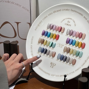 ชุดยาทาเล็บเจล ROUNI 24 สี แบบแมทท์ ประกายเพชรบดละเอียด พร้อมหลอดไฟ LED สำหรับใช้ในร้านเสริมสวย - Product Image 1
