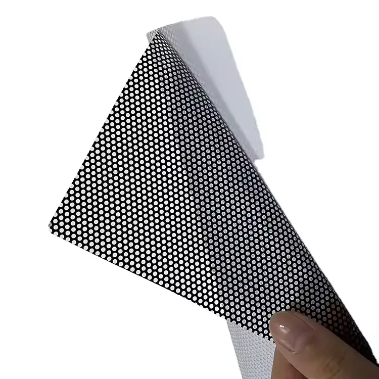 도매 개인 정보 보호 pvc 인쇄 자체 접착 비닐 창 태양 광 필름/편도 비전 필름/천공 비닐