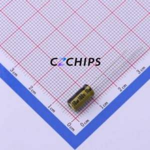 LKMB0902A100MF Through-Hole <b>Aluminum</b> <b>Electrolytic</b> <b>Capacitor</b> Through hole,D5xL9mm 10uF 20% 100V 220mA-100kHz - Product Image 1