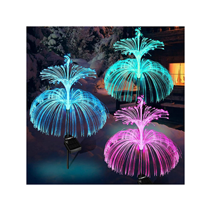 Luci Decorative a LED con Fibra Ottica Solare per Esterni, Personalizzabili, per Prati e Giardini, Ideali come Regali per le Festività e Articoli Promozionali per Feste - Product Image 1