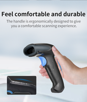 Escáner de Código de Barras Inalámbrico Portátil, Lector de Códigos QR 2D y Data Matrix para USB, en Stock, Directo de Fábrica