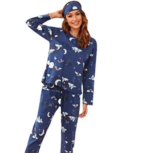 Korean Comfy Sleepwear Cotton Pregnant Home Wear Animal Print Woman Night Suite Pajamas