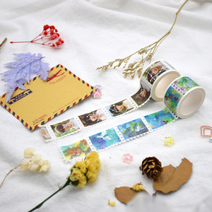 Tùy Chỉnh Tốt Nhất Bán Độc Đáo Vibrant Tinh Tế Đáng Yêu Tem <span class=keywords><strong>Washi</strong></span> Băng Cho <span class=keywords><strong>DIY</strong></span> Crafting Trang Trí Thiết Yếu - Product Image 6