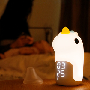 Fullwill – réveil de bureau en Silicone avec motif Animal de dessin animé pour enfant, réveil de chevet, veilleuse Led <span class=keywords><strong>licorne</strong></span>, nouvel arrivage - Product Image 3