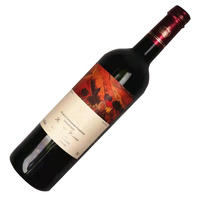 Etiquetas de Lujo para Botellas de Vino - Pegatinas Impermeables de Papel Texturizado con Estampado en Lámina Dorada para Botellas de Champán y Vino Tinto