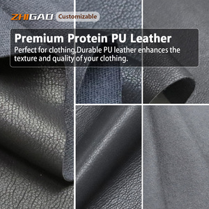 Tela de Cuero Sintético PU Super Suave con Textura de Piel de Cordero para Chaquetas y Pantalones de Moda de Lujo - Product Image 5
