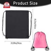 Hoge kwaliteit 210d en 420d polyester sport rugzak met commercieel logo, goedkope custom print, trekkoordtas, full color