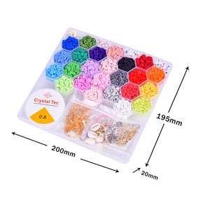 Good Quality 24colors 6mm Polymer Clay Bracelets Accessories <b>Bead</b> Set for Diy Jewelry Bracelet Making <b>Kit</b> - Product Image 5