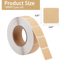 1000 autocollants de réparation marron de 0,87 pouce pour cibles de tir en papier et carton