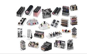 Caja de almacenamiento compacta de cosméticos de acrílico transparente, paleta de sombras de ojos y almacenamiento de pintalabios, vitrina de cosméticos para el cuidado de la piel - Product Image 2