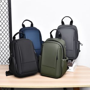 男士防水胸包时尚多功能斜跨肩吊带包大容量日常旅行商务使用 - Product Image 5